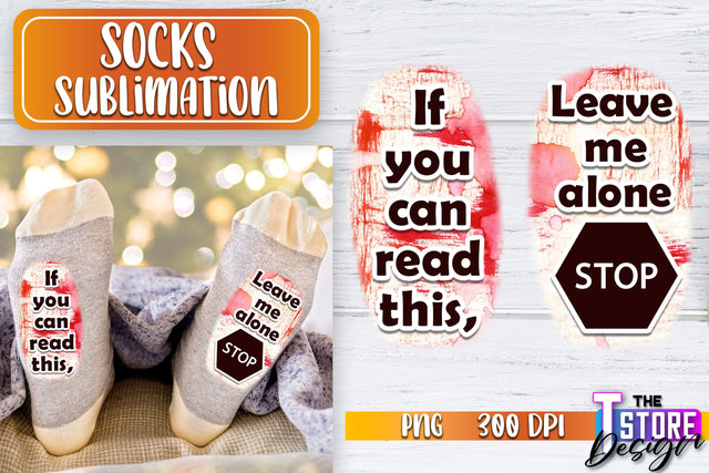 Socks Sublimation | Funny Socks PNG | Fun Sublimation Design | PNG File v.1 Sublimation The T Store Design 