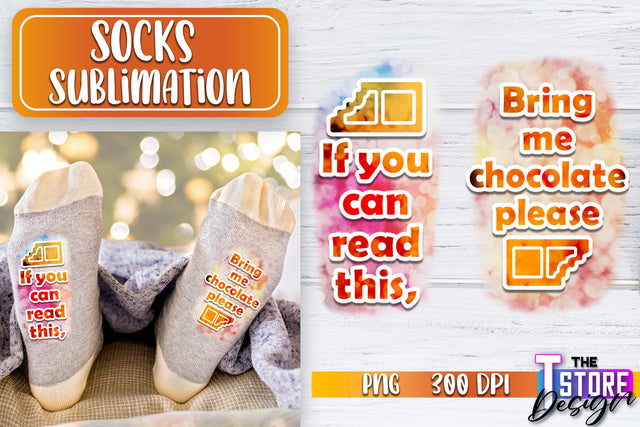 Socks Sublimation | Funny Socks PNG | Fun Sublimation Design | PNG File v.1 Sublimation The T Store Design 