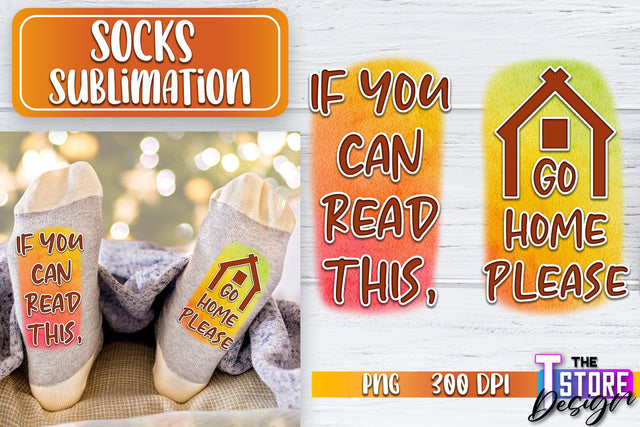 Socks Sublimation | Funny Socks PNG | Fun Sublimation Design | PNG File v.1 Sublimation The T Store Design 