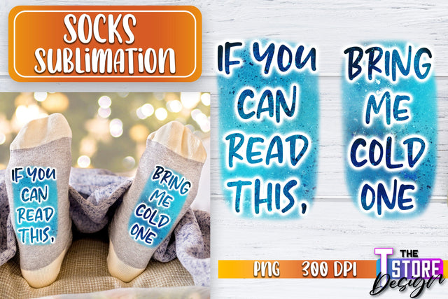 Socks Sublimation | Funny Socks PNG | Fun Sublimation Design | PNG File v.1 Sublimation The T Store Design 