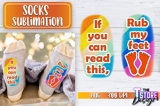 Socks Sublimation | Funny Socks PNG | Fun Sublimation Design | PNG File v.1 Sublimation The T Store Design 