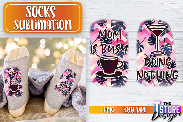 Socks Sublimation | Funny Socks PNG | Fun Sublimation Design | PNG File v.1 Sublimation The T Store Design 