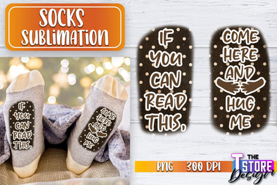 Socks Sublimation | Funny Socks PNG | Fun Sublimation Design | PNG File v.1 Sublimation The T Store Design 