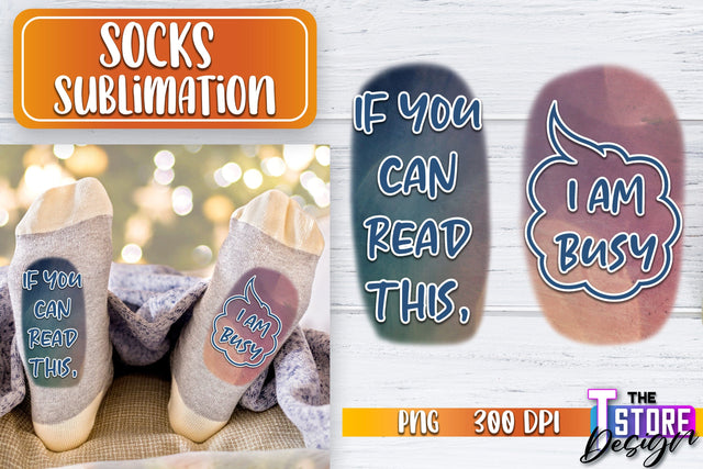 Socks Sublimation | Funny Socks PNG | Fun Sublimation Design | PNG File v.1 Sublimation The T Store Design 