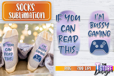 Socks Sublimation | Funny Socks PNG | Fun Sublimation Design | PNG File v.1 Sublimation The T Store Design 