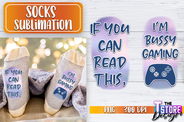 Socks Sublimation | Funny Socks PNG | Fun Sublimation Design | PNG File v.1 Sublimation The T Store Design 