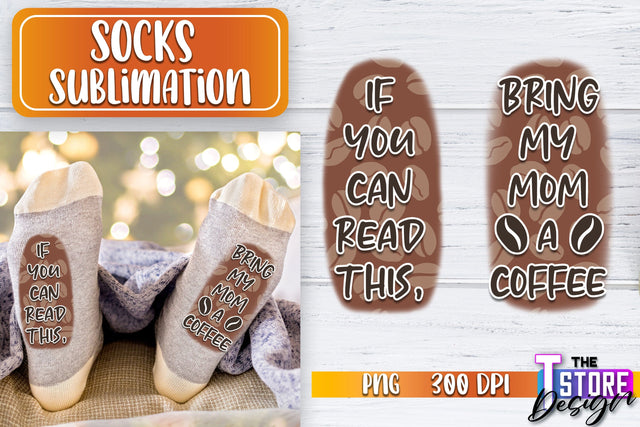 Socks Sublimation | Funny Socks PNG | Fun Sublimation Design | PNG File v.1 Sublimation The T Store Design 