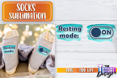Socks Sublimation | Funny Socks PNG | Fun Sublimation Design | PNG File v.1 Sublimation The T Store Design 