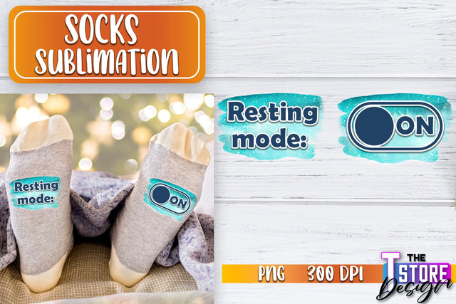Socks Sublimation | Funny Socks PNG | Fun Sublimation Design | PNG File v.1 Sublimation The T Store Design 