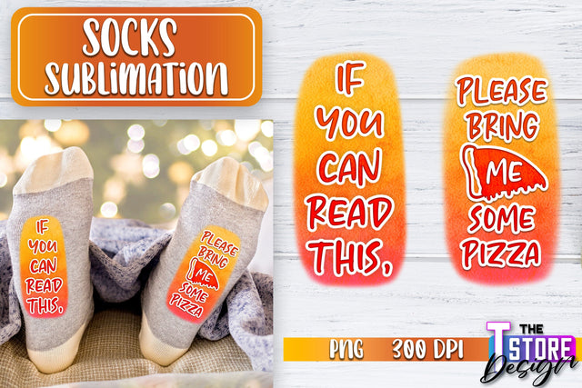 Socks Sublimation | Funny Socks PNG | Fun Sublimation Design | PNG File v.1 Sublimation The T Store Design 