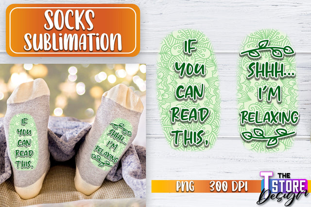 Socks Sublimation | Funny Socks PNG | Fun Sublimation Design | PNG File v.1 Sublimation The T Store Design 