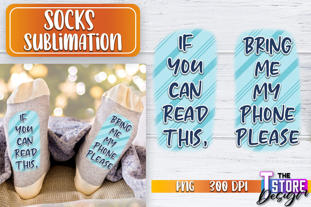 Socks Sublimation | Funny Socks PNG | Fun Sublimation Design | PNG File v.1 Sublimation The T Store Design 