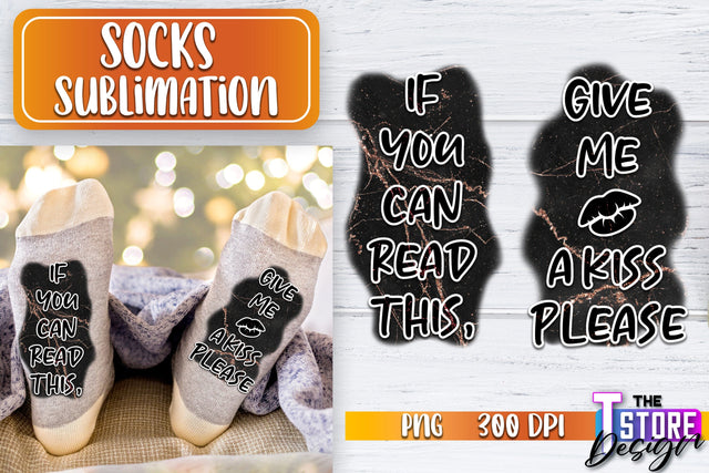 Socks Sublimation | Funny Socks PNG | Fun Sublimation Design | PNG File v.1 Sublimation The T Store Design 