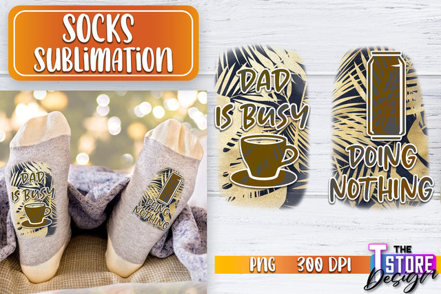 Socks Sublimation | Funny Socks PNG | Fun Sublimation Design | PNG File v.1 Sublimation The T Store Design 