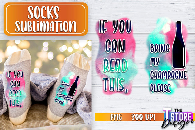 Socks Sublimation | Funny Socks PNG | Fun Sublimation Design | PNG File v.1 Sublimation The T Store Design 