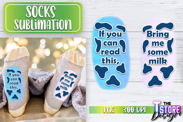 Socks Sublimation | Funny Socks PNG | Fun Sublimation Design | PNG File v.2 Sublimation The T Store Design 