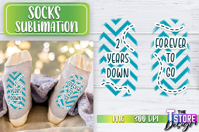 Socks Sublimation | Funny Socks PNG | Fun Sublimation Design | PNG File v.2 Sublimation The T Store Design 