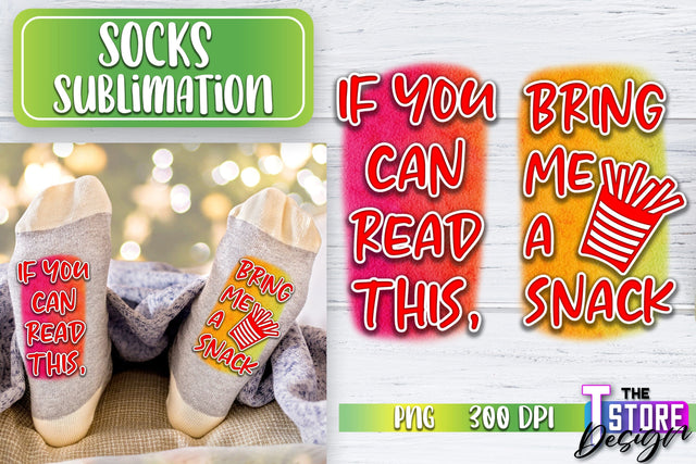 Socks Sublimation | Funny Socks PNG | Fun Sublimation Design | PNG File v.2 Sublimation The T Store Design 
