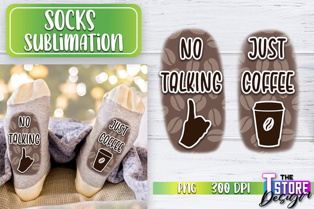 Socks Sublimation | Funny Socks PNG | Fun Sublimation Design | PNG File v.2 Sublimation The T Store Design 