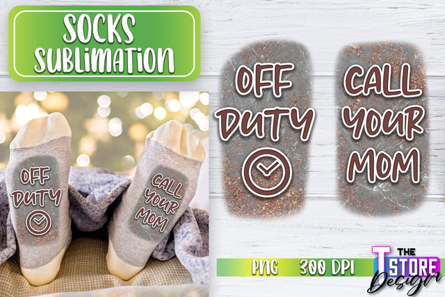 Socks Sublimation | Funny Socks PNG | Fun Sublimation Design | PNG File v.2 Sublimation The T Store Design 