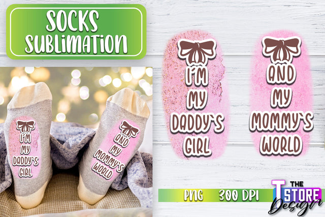 Socks Sublimation | Funny Socks PNG | Fun Sublimation Design | PNG File v.2 Sublimation The T Store Design 