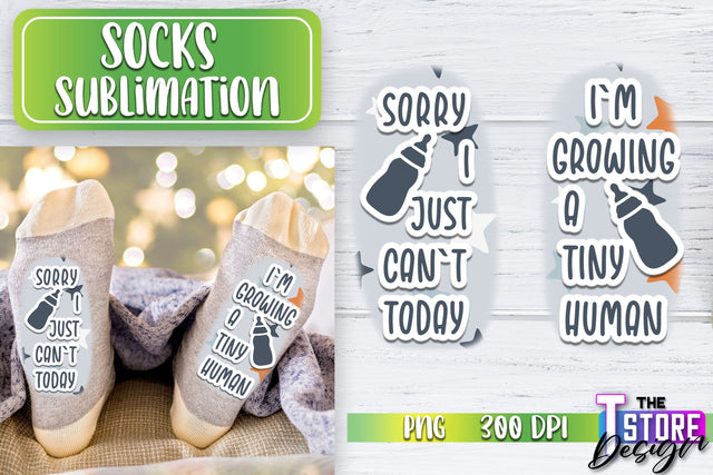 Socks Sublimation | Funny Socks PNG | Fun Sublimation Design | PNG File v.2 Sublimation The T Store Design 