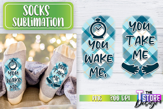 Socks Sublimation | Funny Socks PNG | Fun Sublimation Design | PNG File v.2 Sublimation The T Store Design 