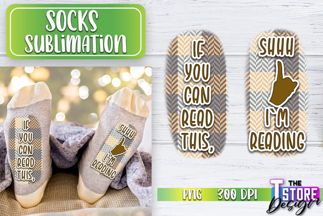 Socks Sublimation | Funny Socks PNG | Fun Sublimation Design | PNG File v.2 Sublimation The T Store Design 