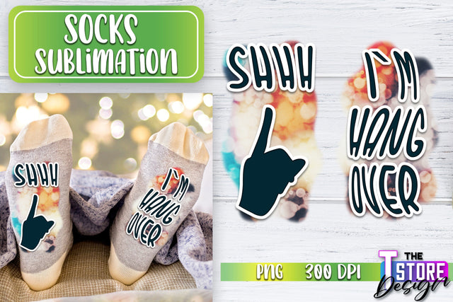 Socks Sublimation | Funny Socks PNG | Fun Sublimation Design | PNG File v.2 Sublimation The T Store Design 
