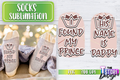 Socks Sublimation | Funny Socks PNG | Fun Sublimation Design | PNG File v.2 Sublimation The T Store Design 