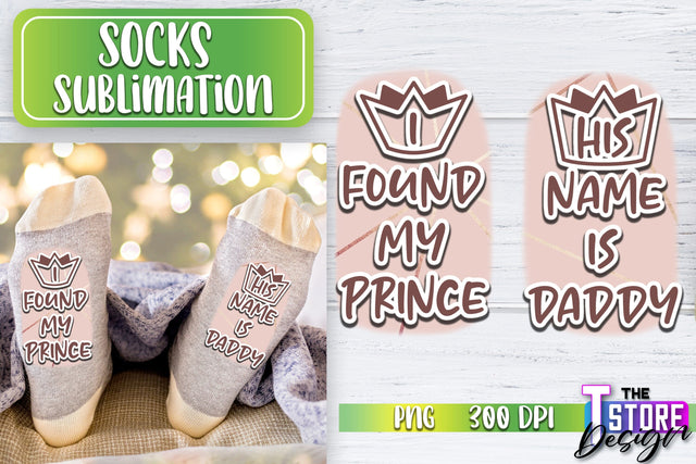 Socks Sublimation | Funny Socks PNG | Fun Sublimation Design | PNG File v.2 Sublimation The T Store Design 