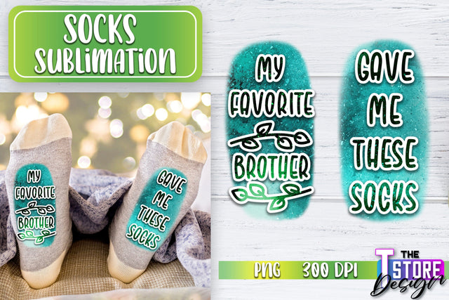 Socks Sublimation | Funny Socks PNG | Fun Sublimation Design | PNG File v.2 Sublimation The T Store Design 