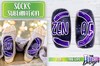 Socks Sublimation | Funny Socks PNG | Fun Sublimation Design | PNG File v.2 Sublimation The T Store Design 