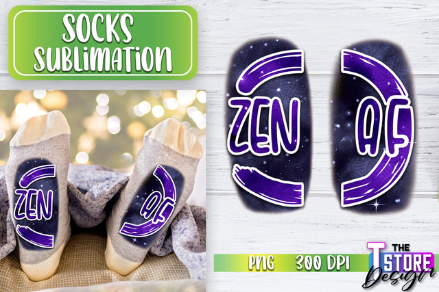 Socks Sublimation | Funny Socks PNG | Fun Sublimation Design | PNG File v.2 Sublimation The T Store Design 