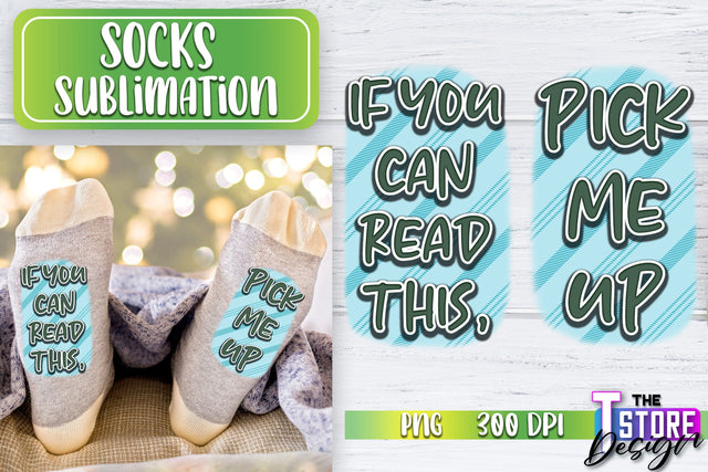 Socks Sublimation | Funny Socks PNG | Fun Sublimation Design | PNG File v.2 Sublimation The T Store Design 