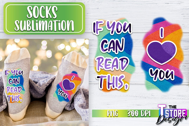 Socks Sublimation | Funny Socks PNG | Fun Sublimation Design | PNG File v.2 Sublimation The T Store Design 
