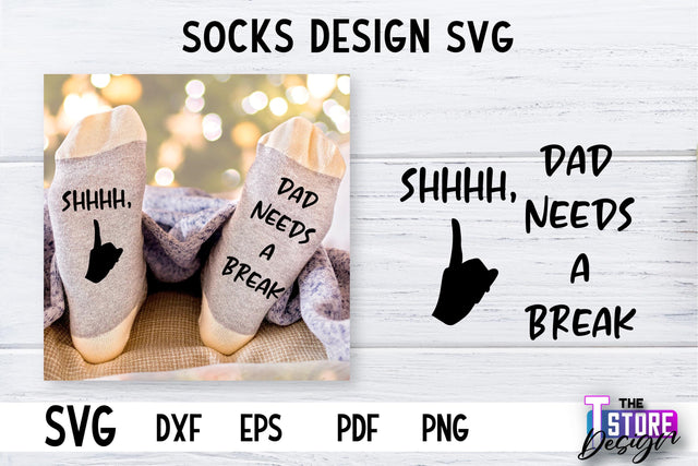 Socks SVG Design | Funny Quotes SVG Design | Sarcastic Quotes SVG v.1 SVG The T Store Design 