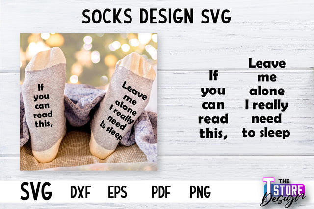 Socks SVG Design | Funny Quotes SVG Design | Sarcastic Quotes SVG v.1 SVG The T Store Design 