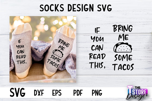Socks SVG Design | Funny Quotes SVG Design | Sarcastic Quotes SVG v.1 SVG The T Store Design 