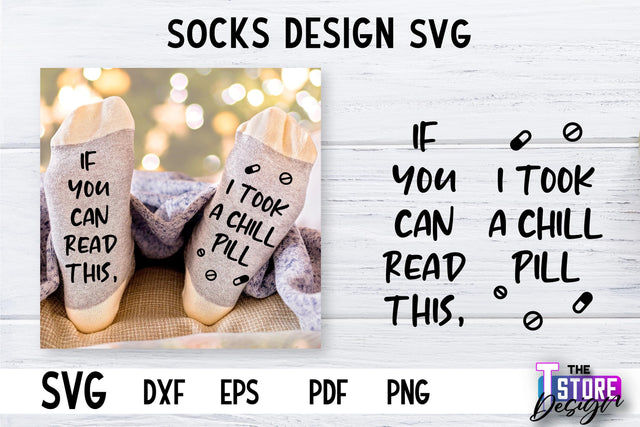 Socks SVG Design | Funny Quotes SVG Design | Sarcastic Quotes SVG v.1 SVG The T Store Design 