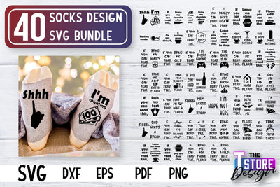 Socks SVG Design | Funny Quotes SVG Design | Sarcastic Quotes SVG v.1 SVG The T Store Design 