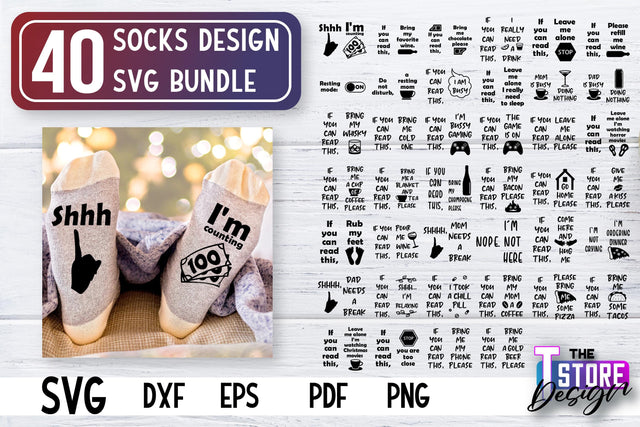 Socks SVG Design | Funny Quotes SVG Design | Sarcastic Quotes SVG v.1 SVG The T Store Design 