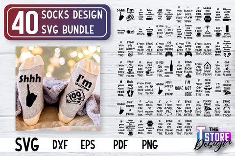 Socks SVG Design | Funny Quotes SVG Design | Sarcastic Quotes SVG v.1 SVG The T Store Design 