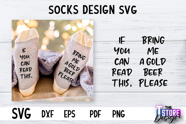 Socks SVG Design | Funny Quotes SVG Design | Sarcastic Quotes SVG v.1 SVG The T Store Design 