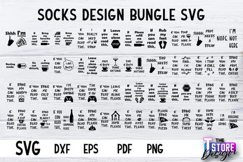 Socks SVG Design | Funny Quotes SVG Design | Sarcastic Quotes SVG v.1 SVG The T Store Design 