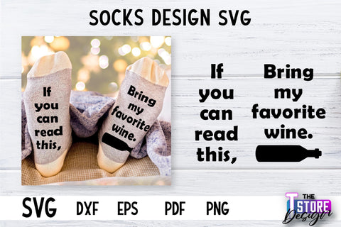 Socks SVG Design | Funny Quotes SVG Design | Sarcastic Quotes SVG v.1 SVG The T Store Design 