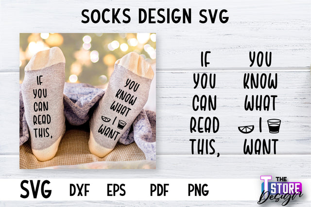 Socks SVG Design | Funny Quotes SVG Design | Sarcastic Quotes SVG v.2 SVG The T Store Design 