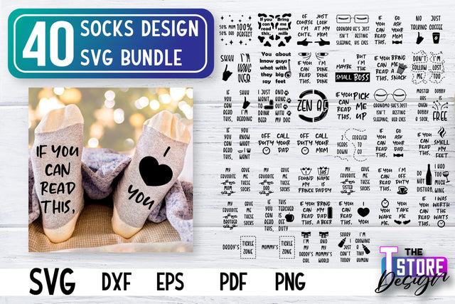 Socks SVG Design | Funny Quotes SVG Design | Sarcastic Quotes SVG v.2 SVG The T Store Design 