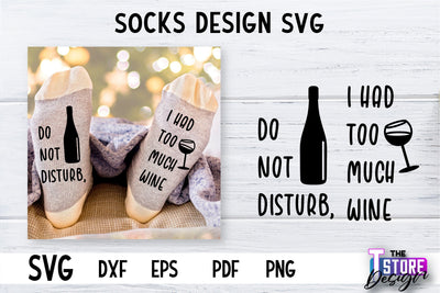 Socks SVG Design | Funny Quotes SVG Design | Sarcastic Quotes SVG v.2 SVG The T Store Design 