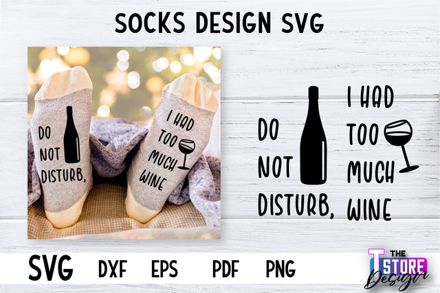Socks SVG Design | Funny Quotes SVG Design | Sarcastic Quotes SVG v.2 SVG The T Store Design 